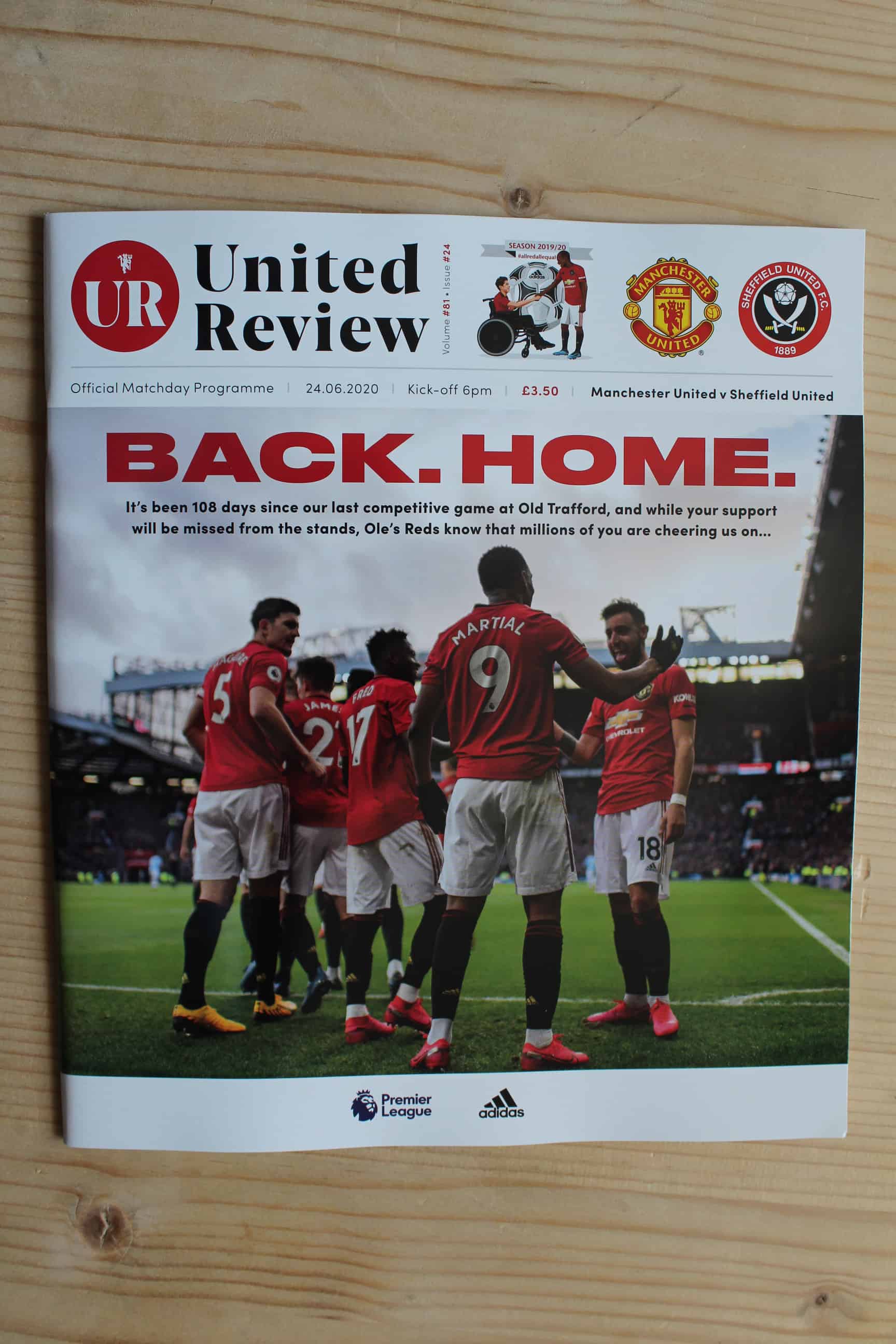 Manchester United FC v Sheffield United FC